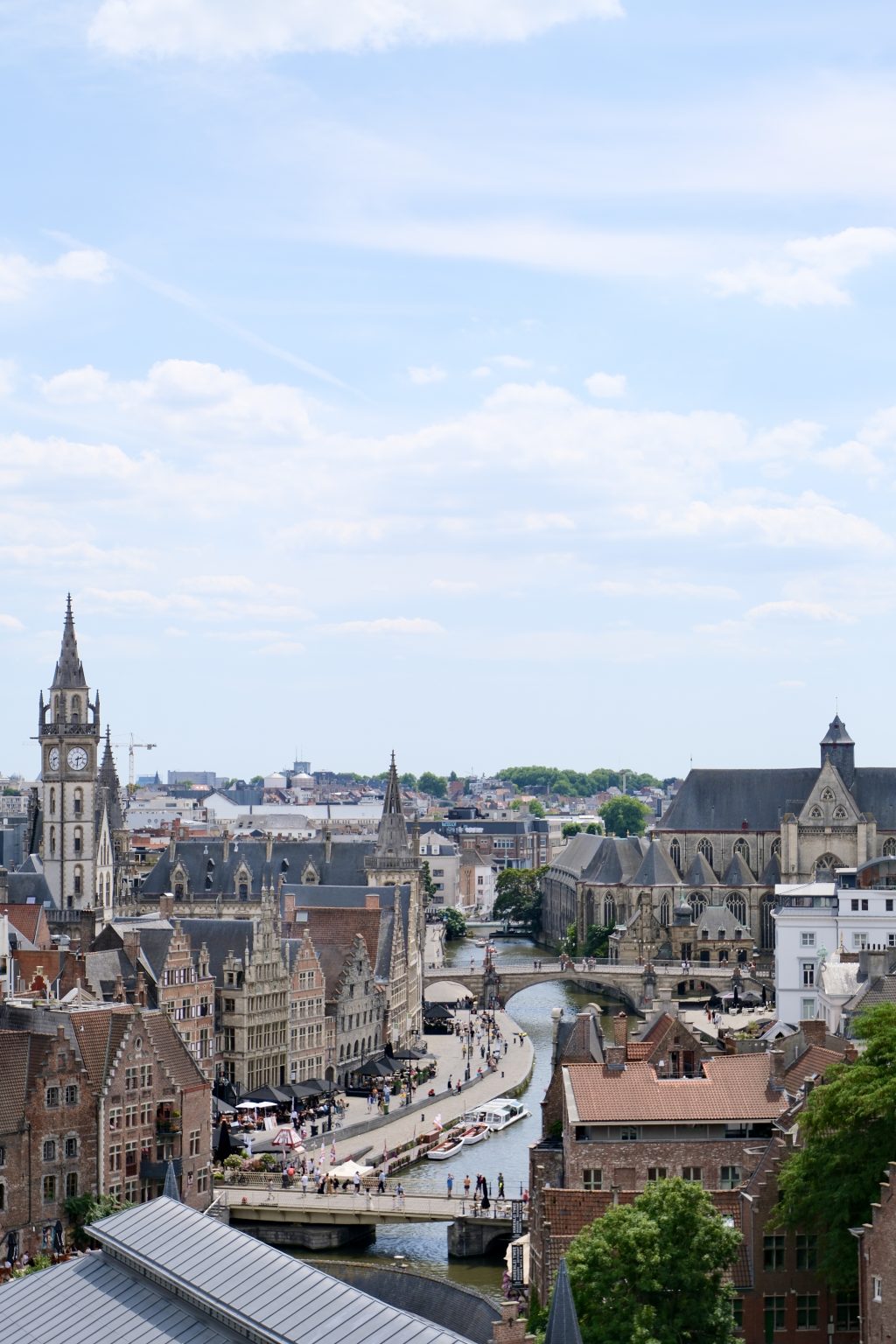 European city architecture during a summer trip