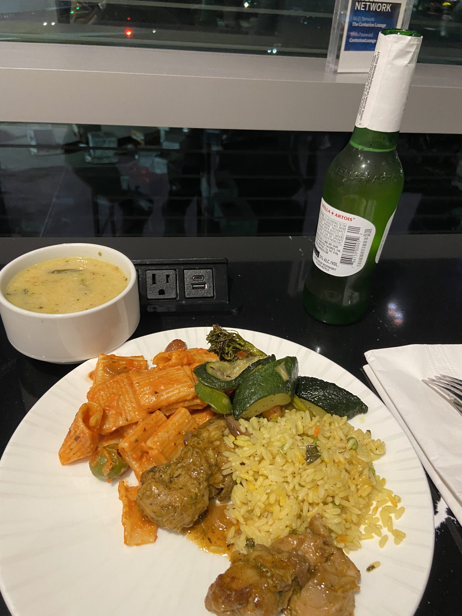 Dinner at the Centurion Lounge