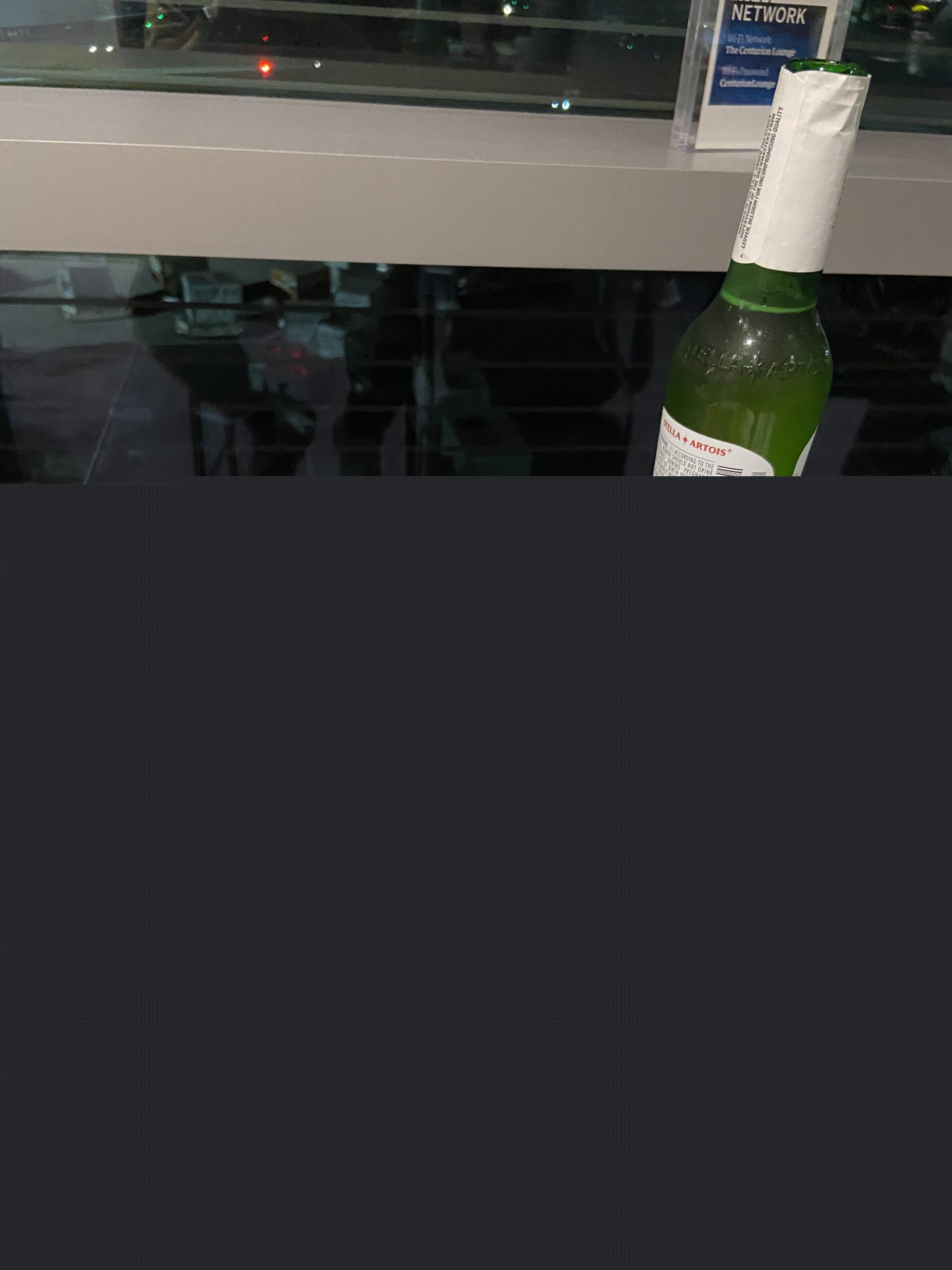 Dinner at the Centurion Lounge