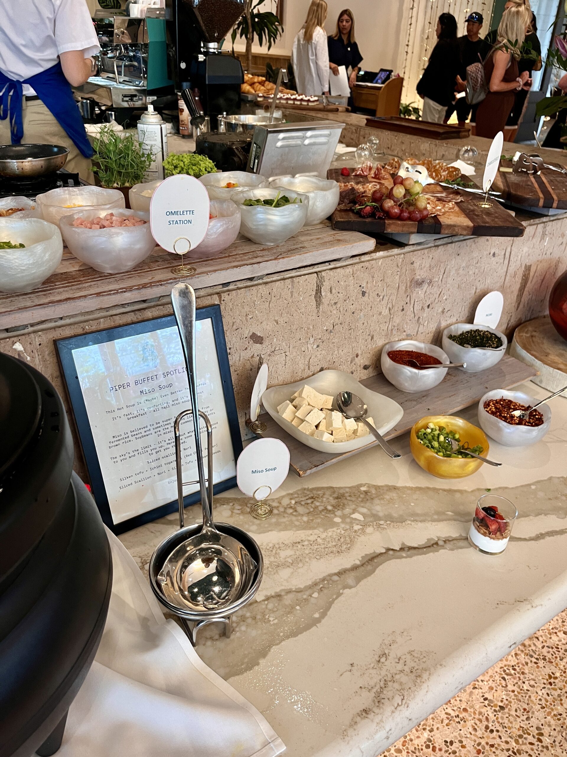 Miso soup station