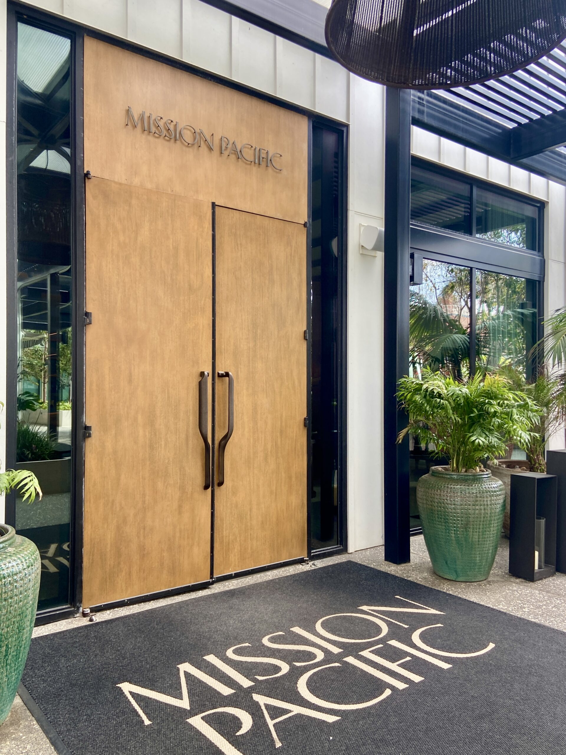Mission Pacific Hotel entrance