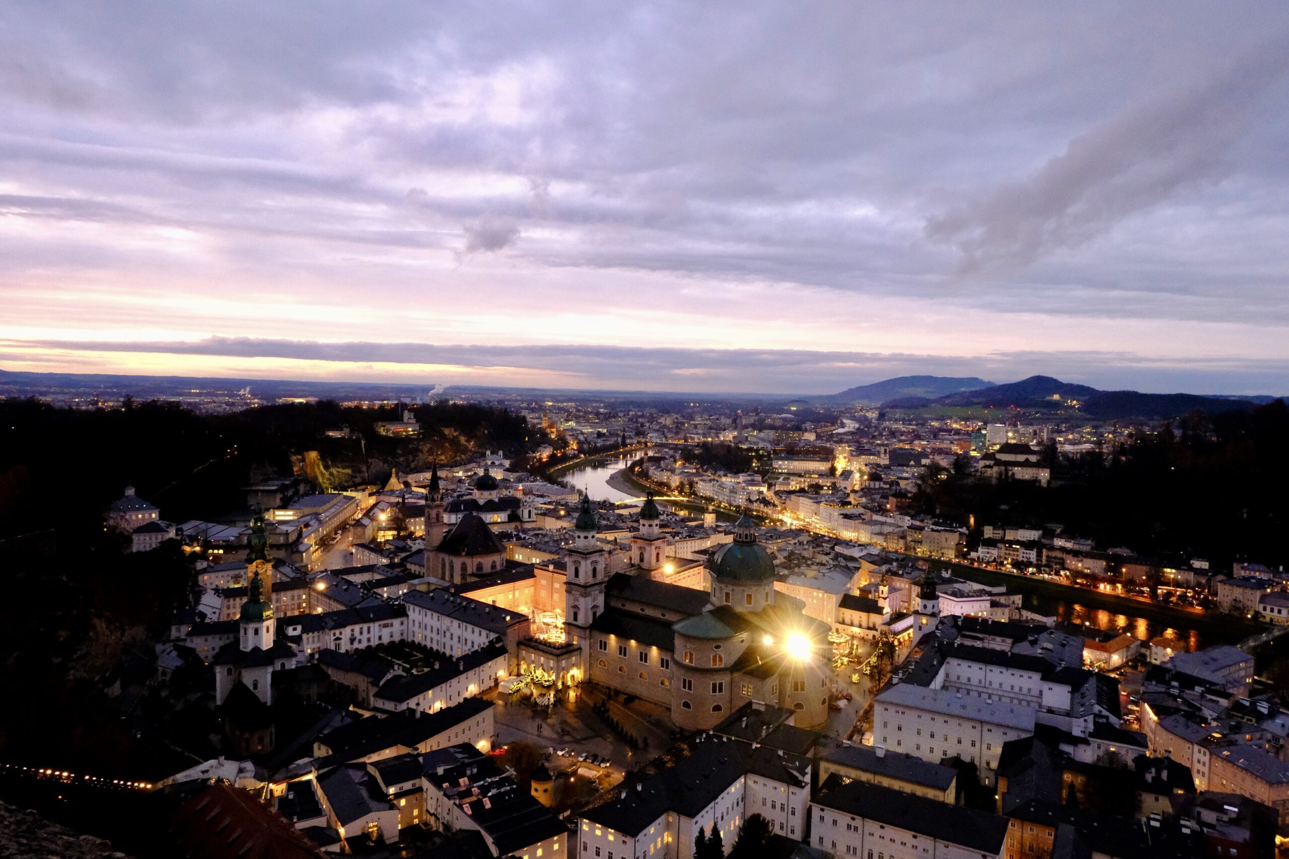 View of Salzburg from Fortress Hohensalzburg