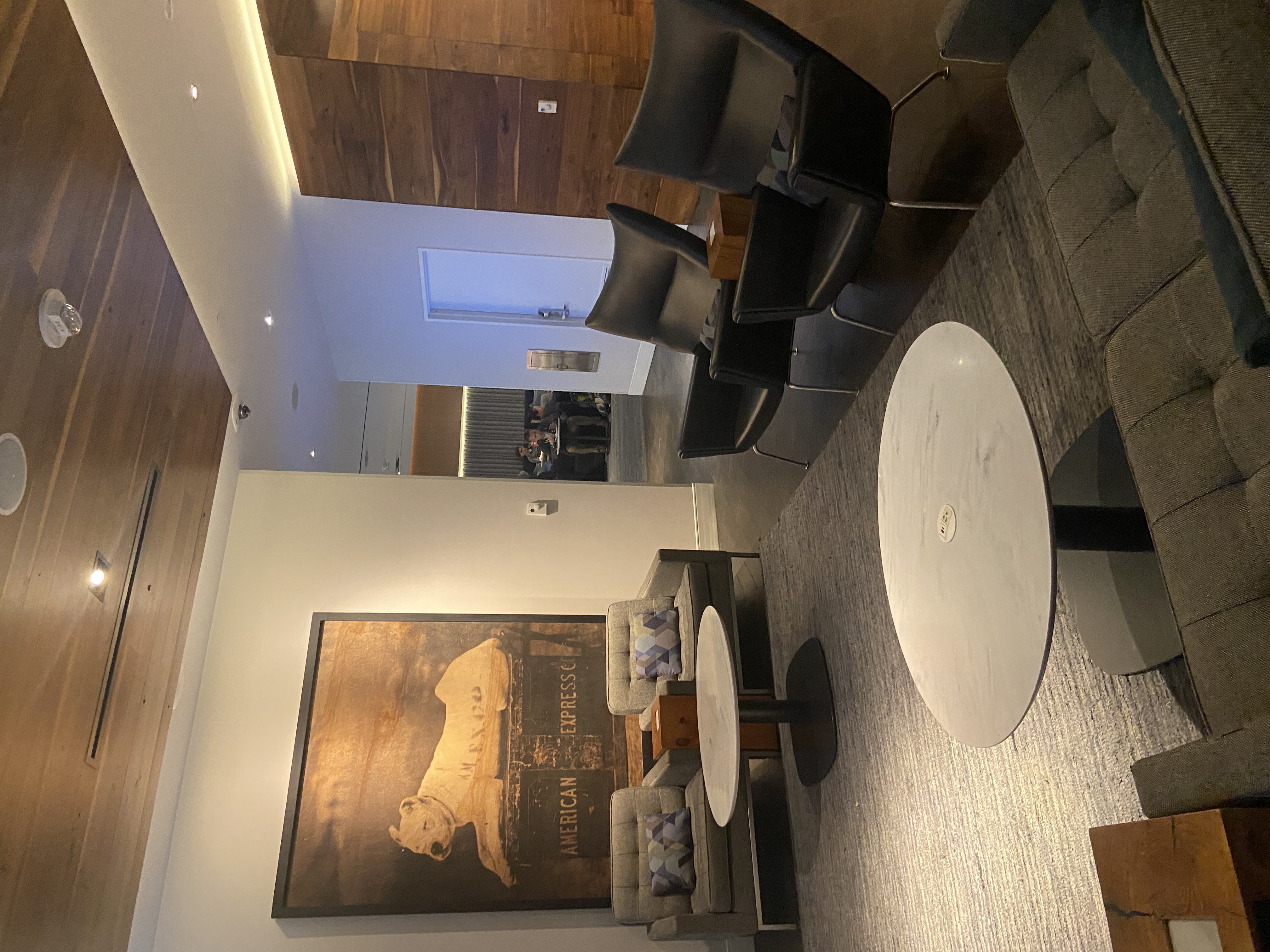 Seating area in SFO Centurion Lounge