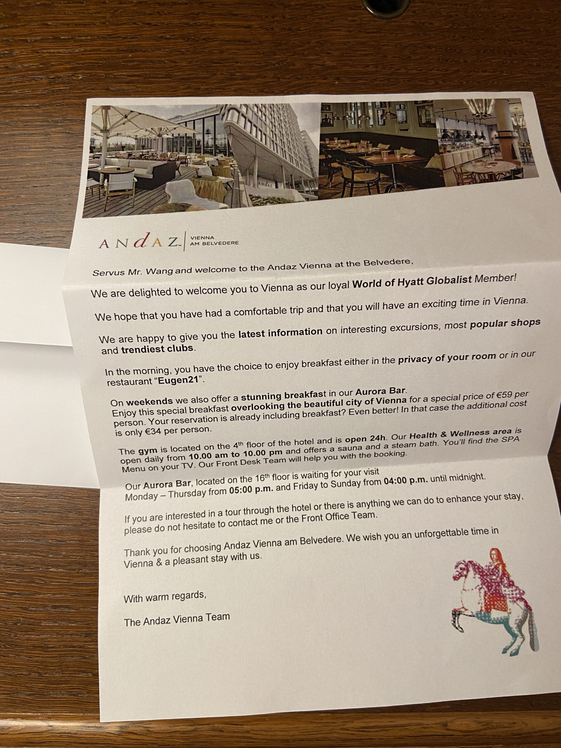 welcome letter