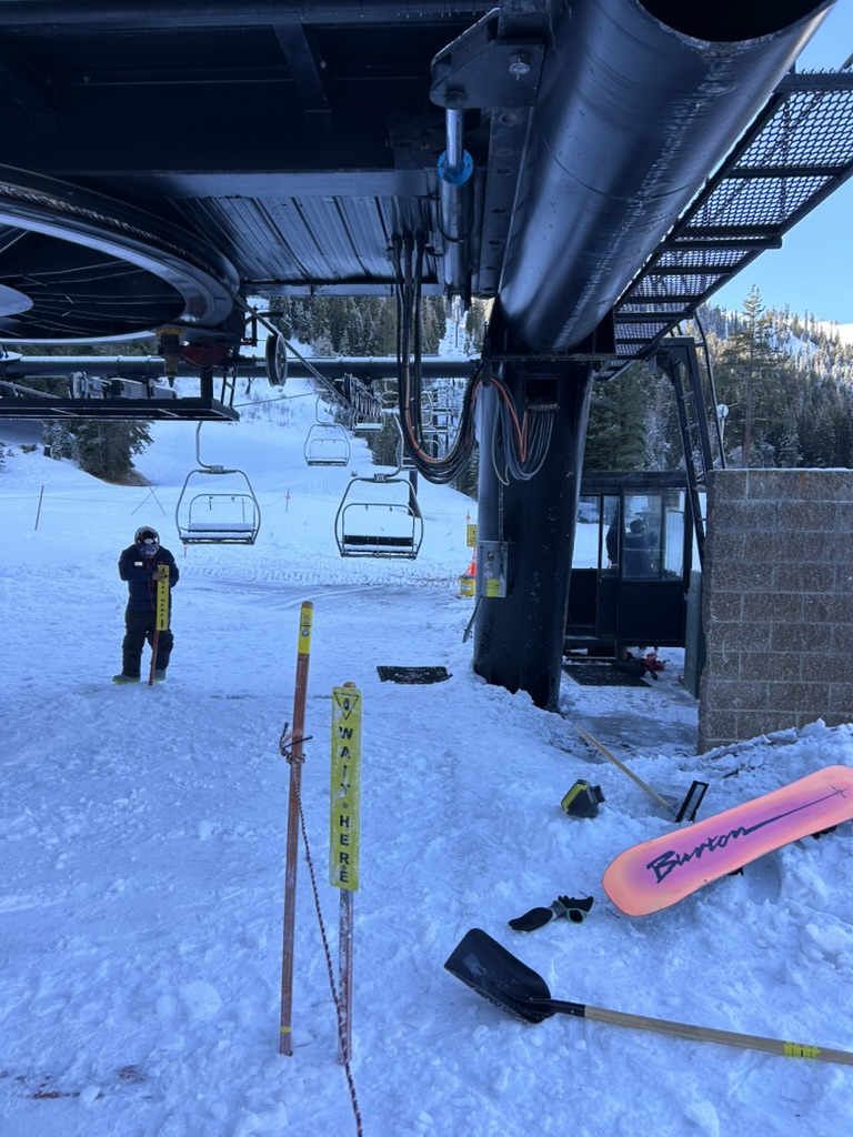 Ski Lift next to the resort