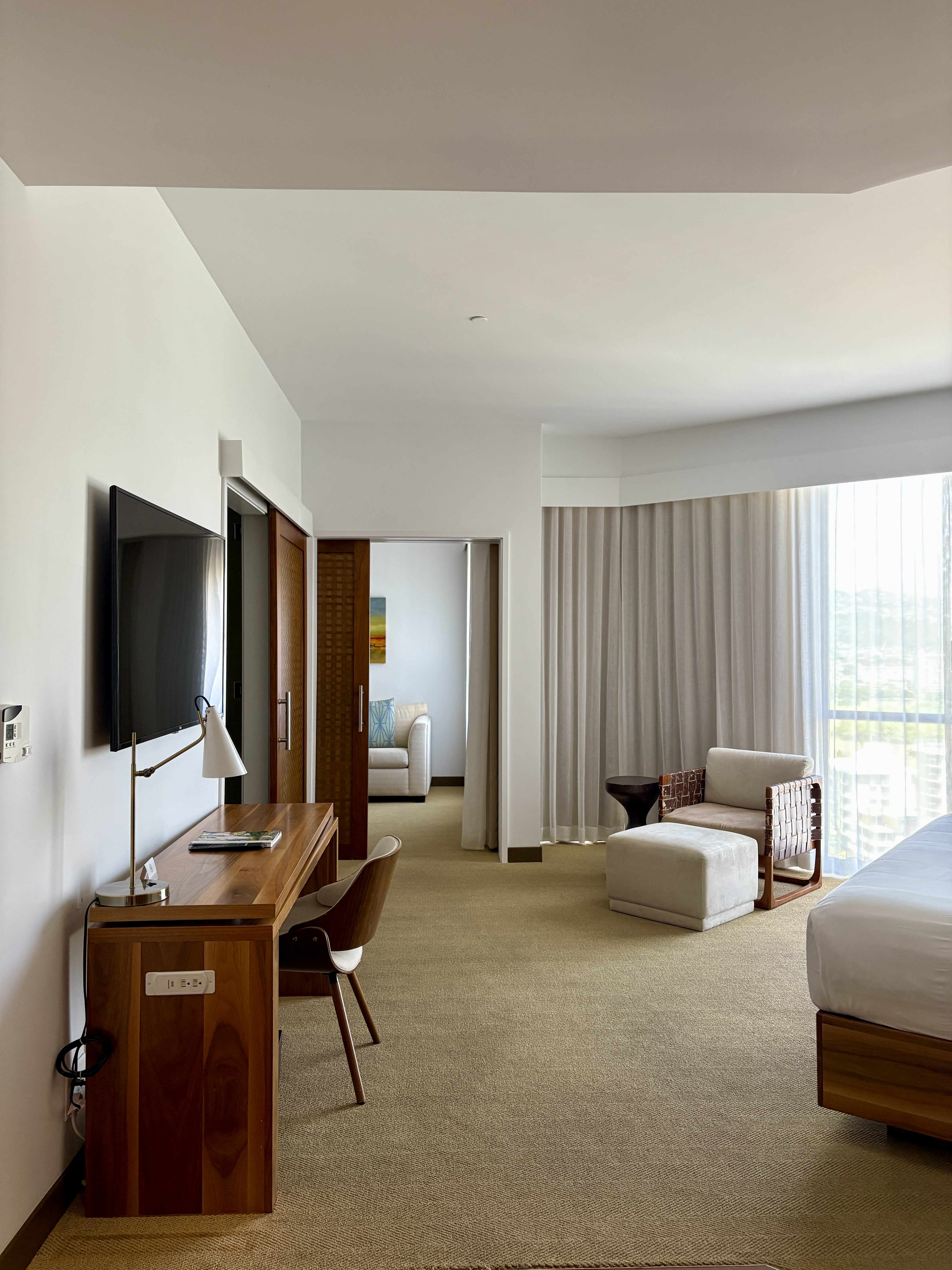 Hotel room entrance view