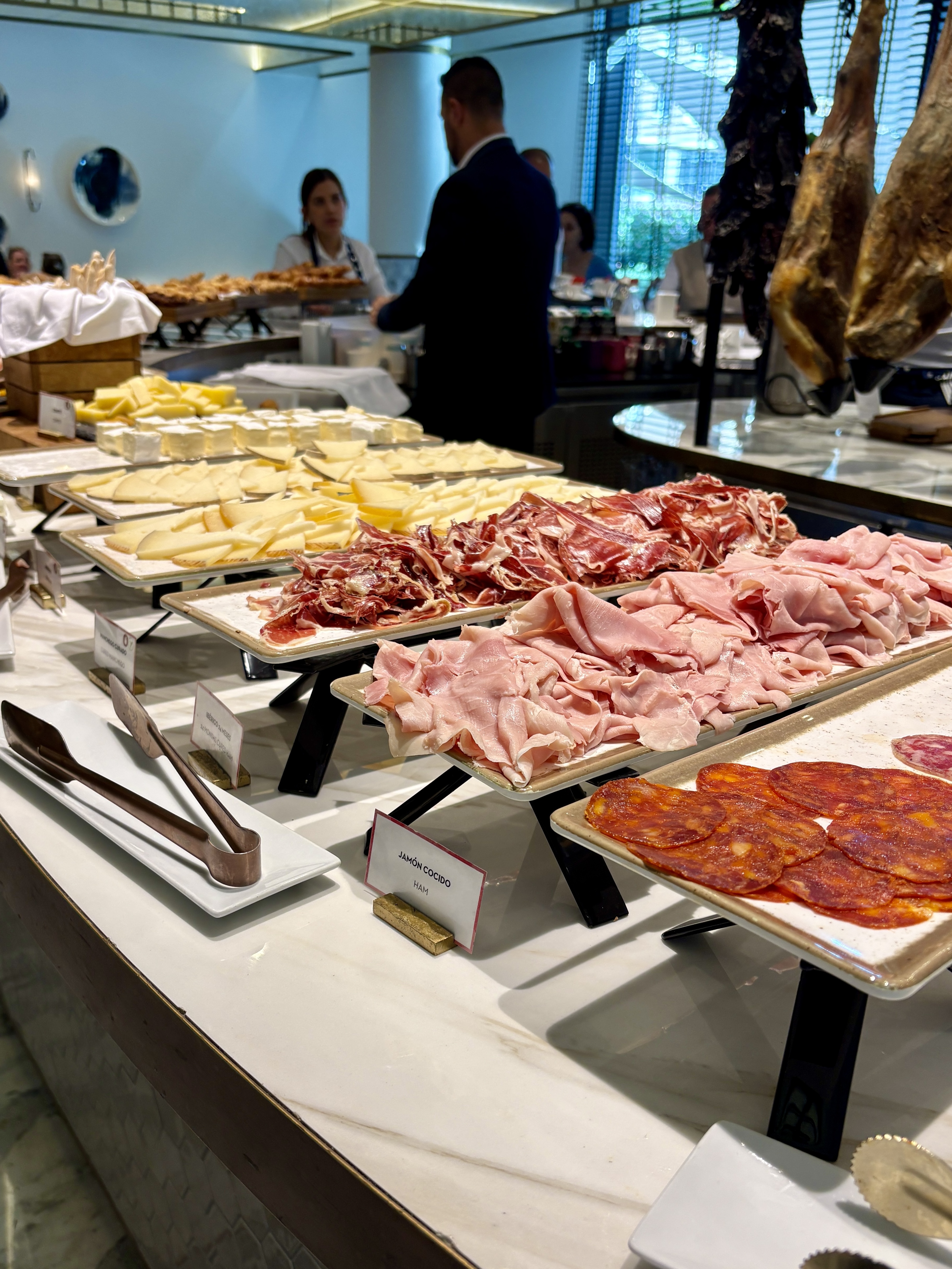 continental breakfast bar section