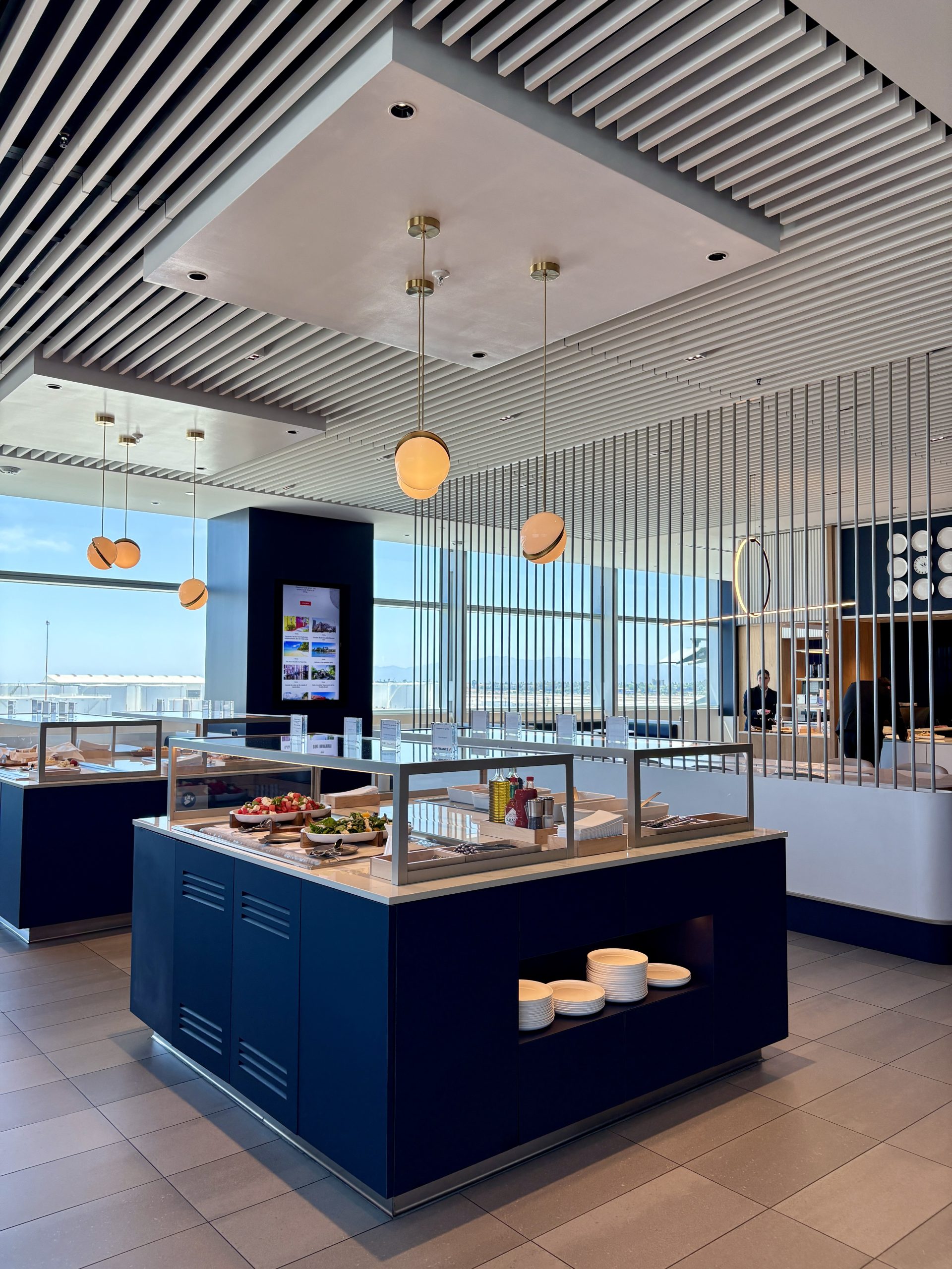 LAX Air France lounge - food station