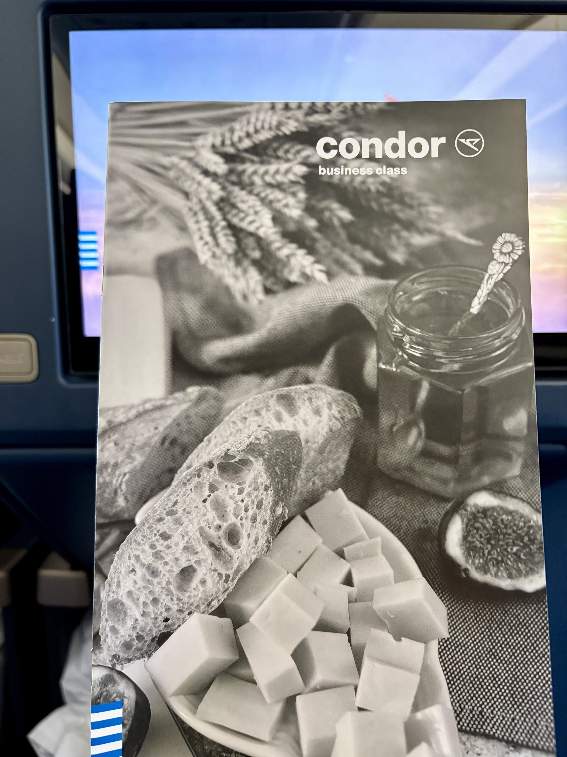 Condor business class menu