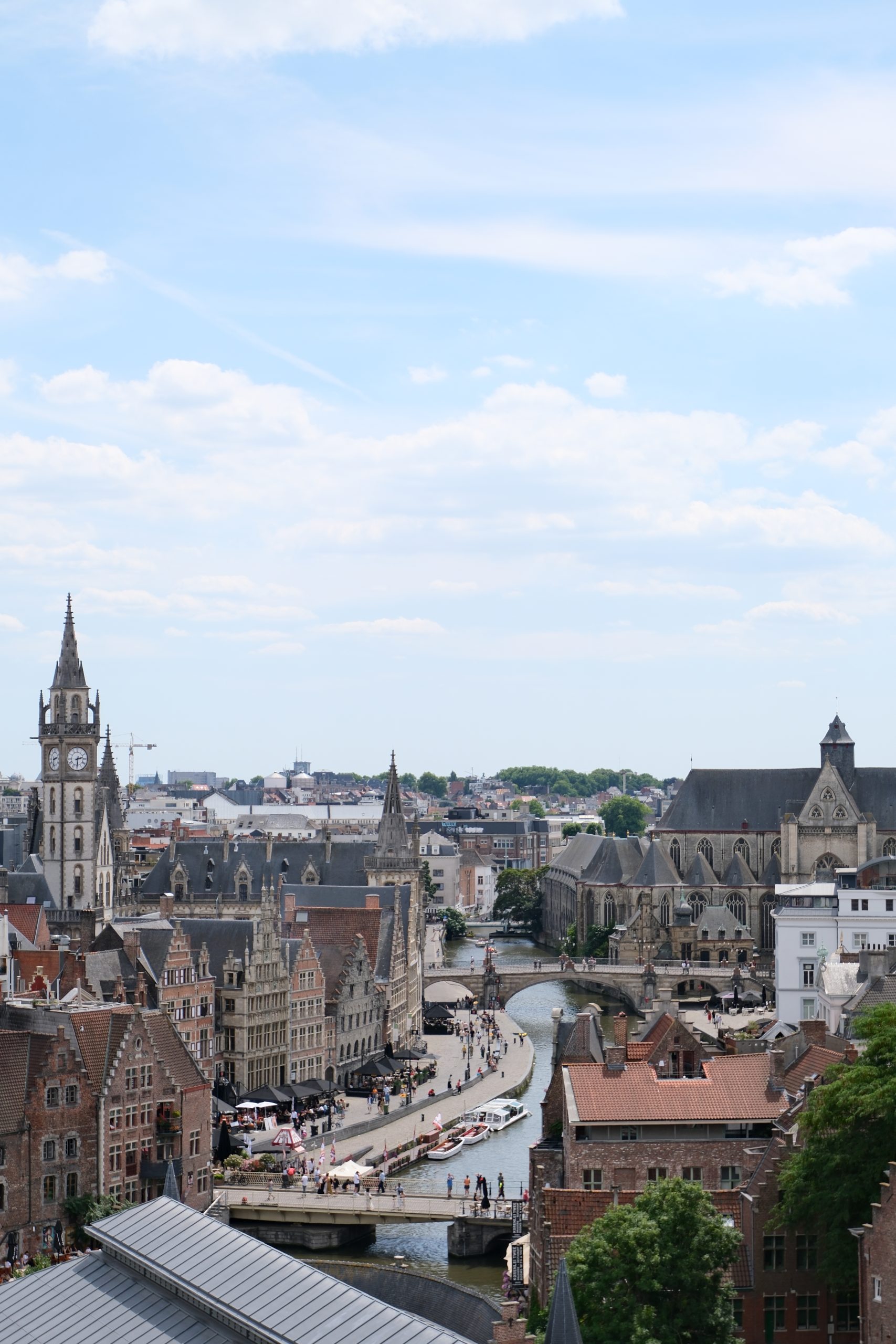View of Ghent from the medieval castle