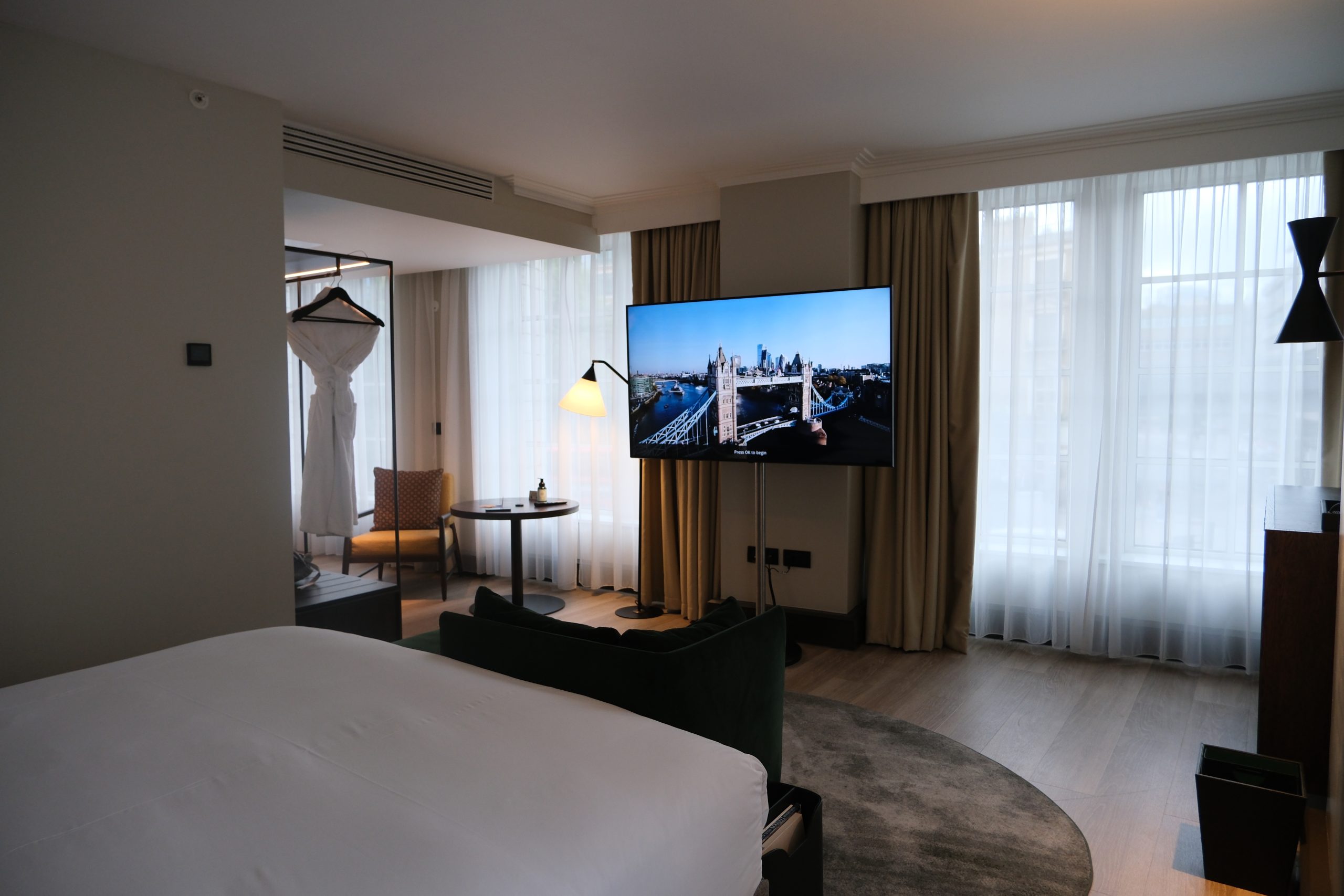 Standing TV in the spacious room