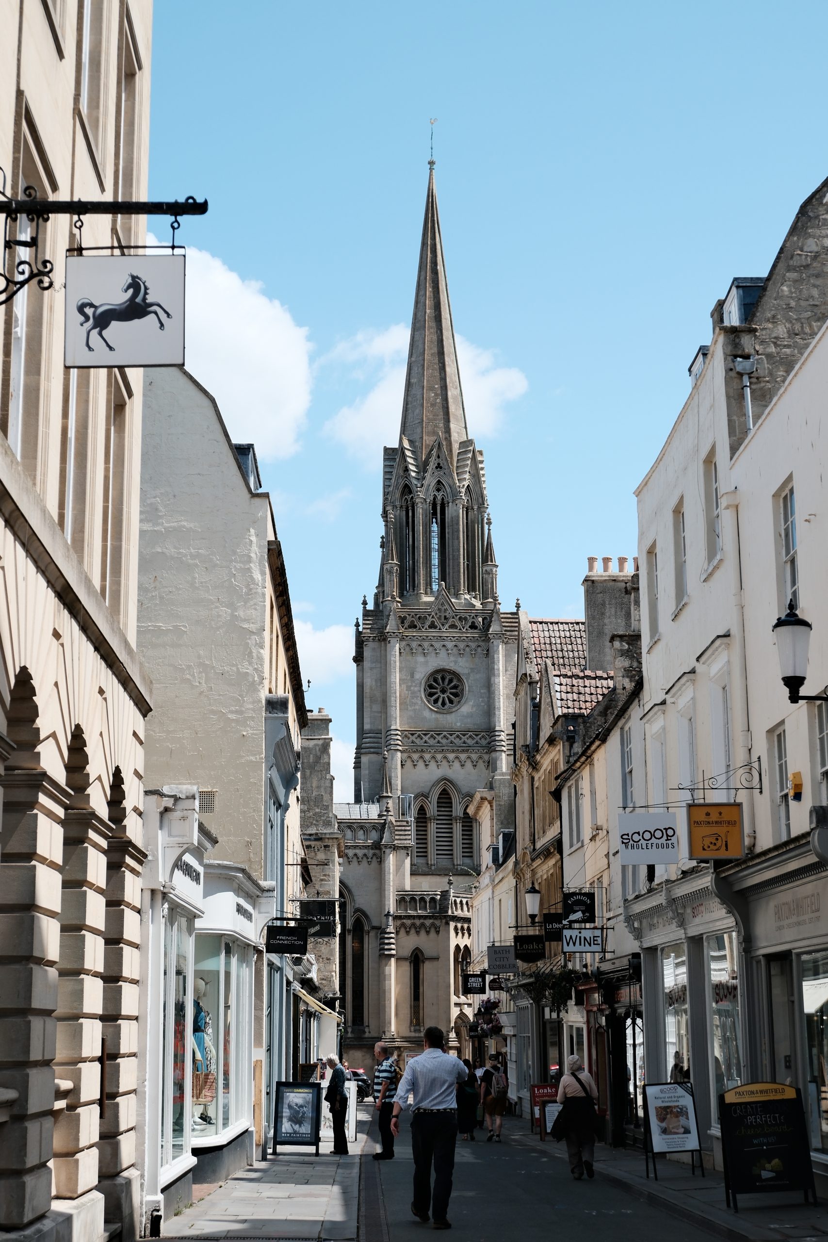 Georgian streets and the ancient Roman Baths