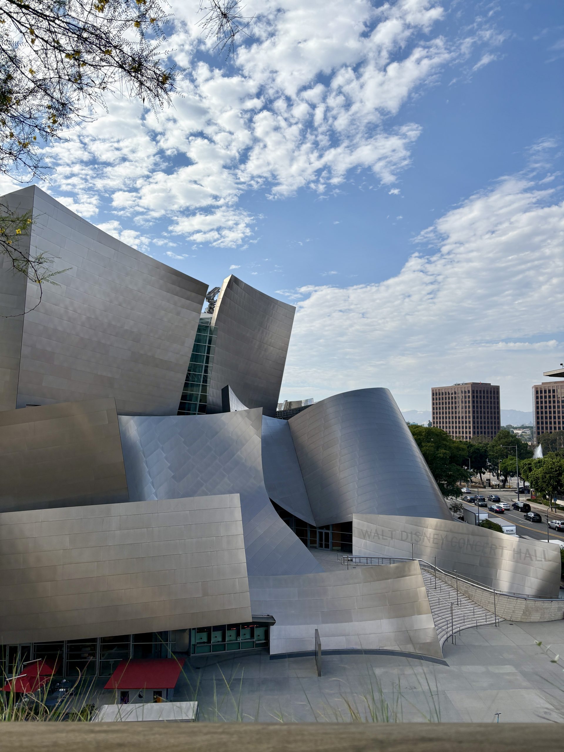 Walt Disney Hall from the lobby of the Conrad