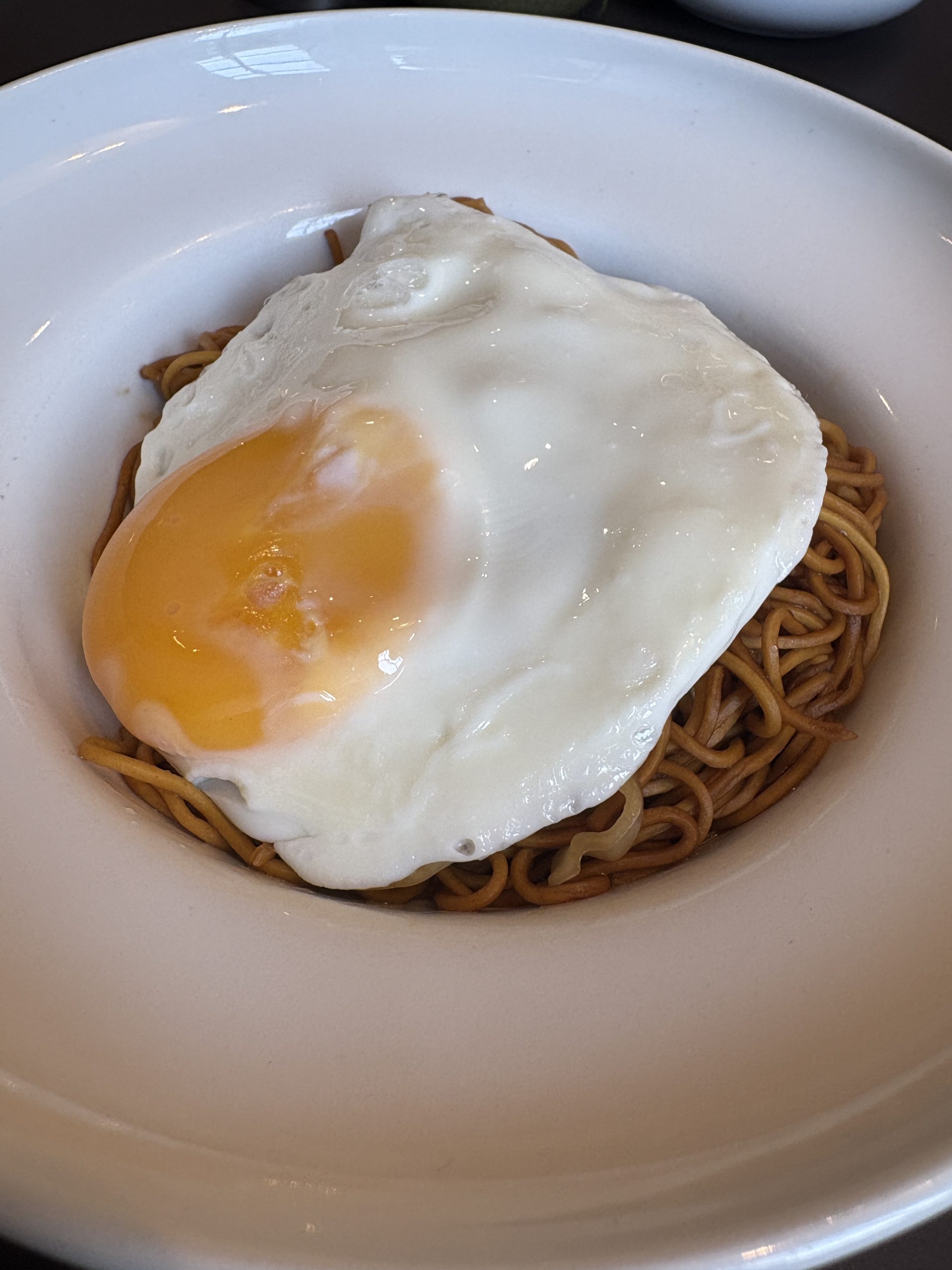 Stir fried noodles for breakfast