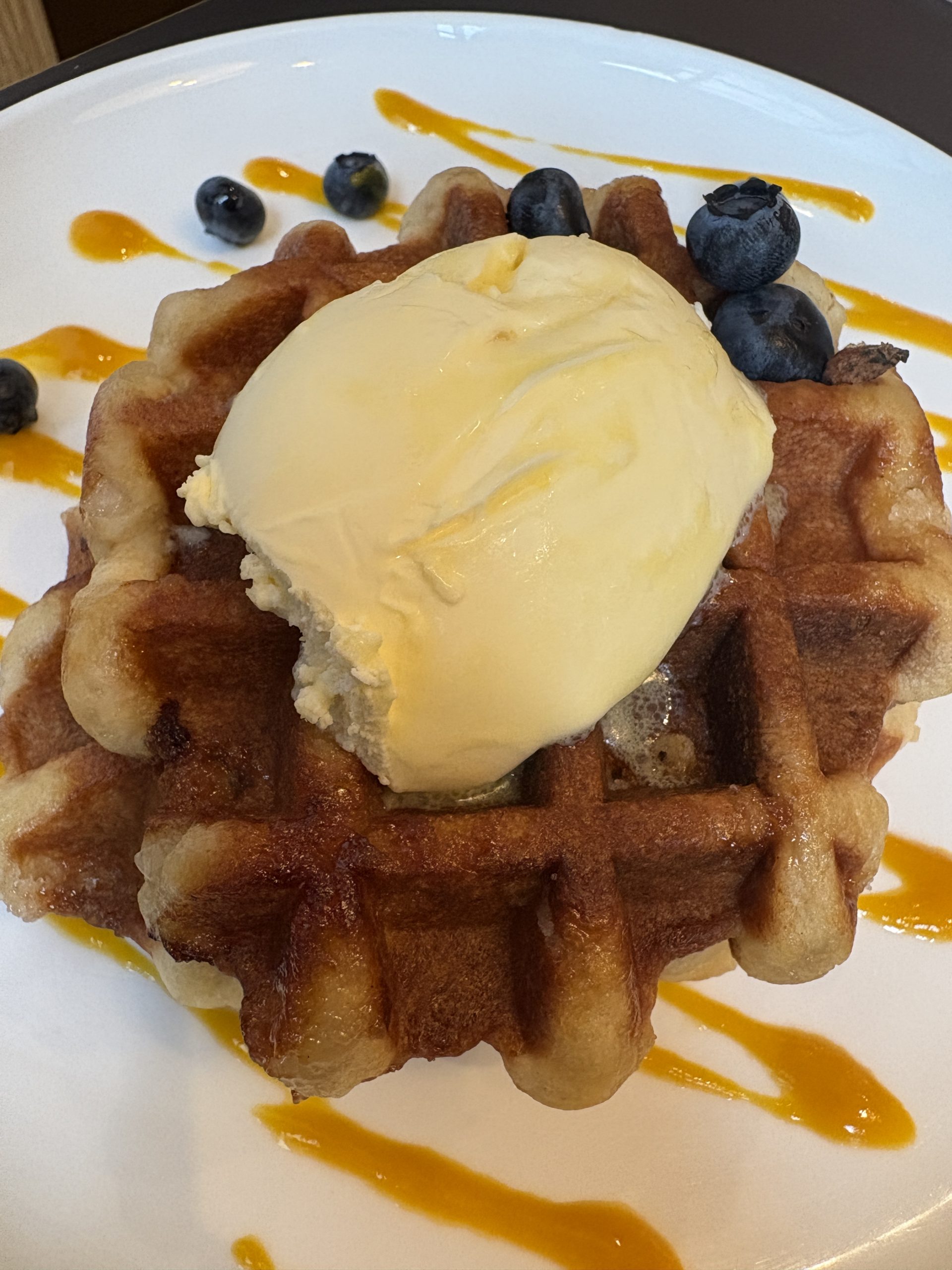 Waffle for breakfast