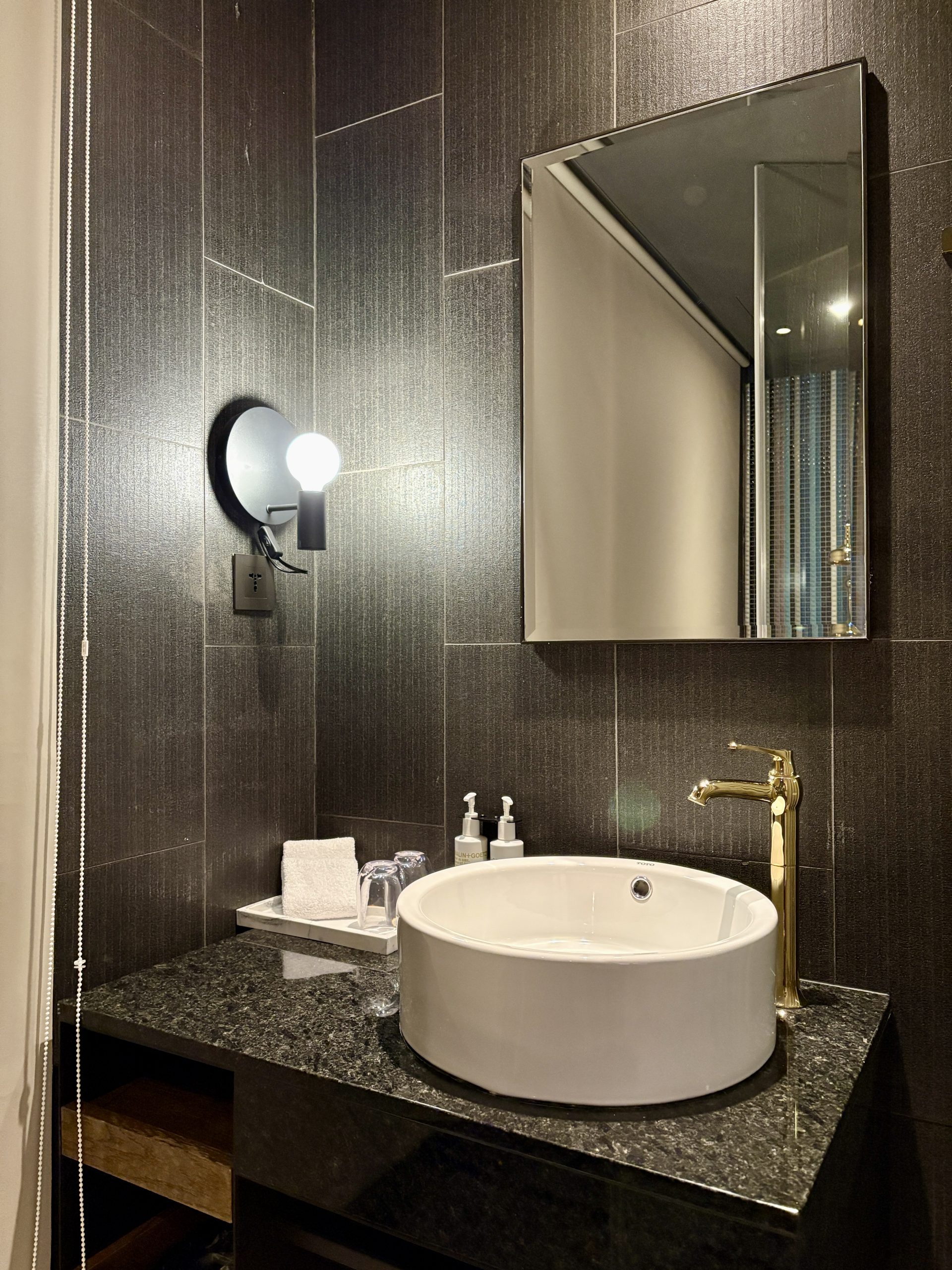 Vanity in the shower room