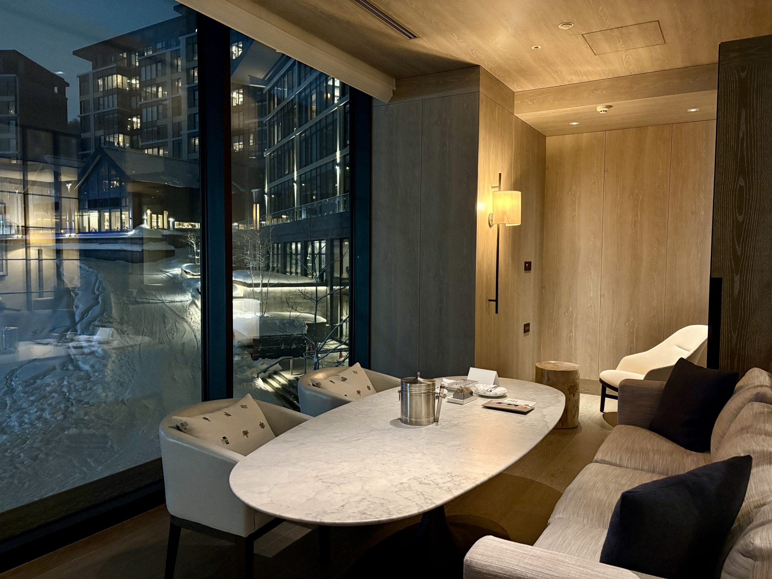 Incredible view from the dining room in the suite