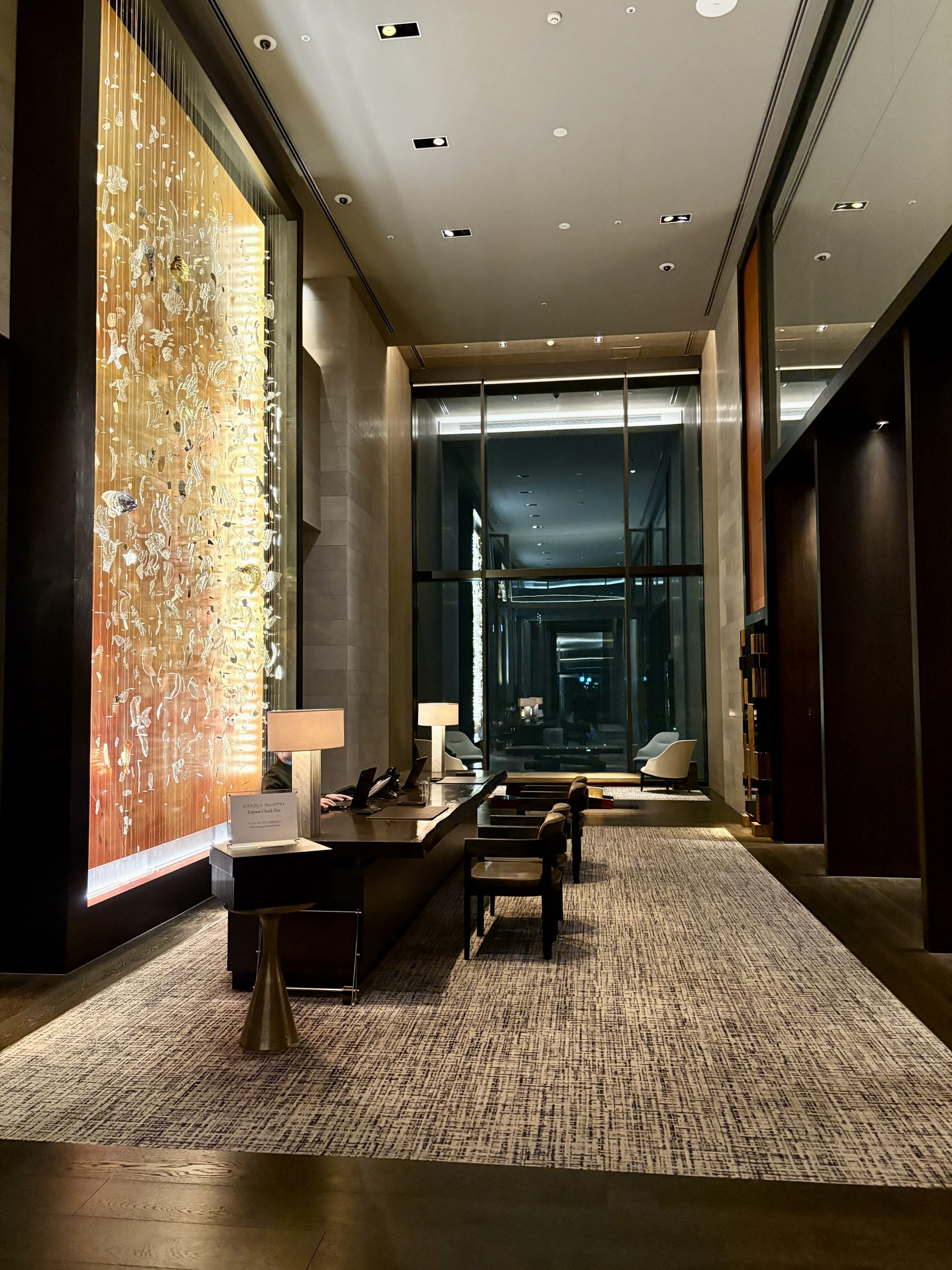 Stunning concierge desk at Park Hyatt Niseko