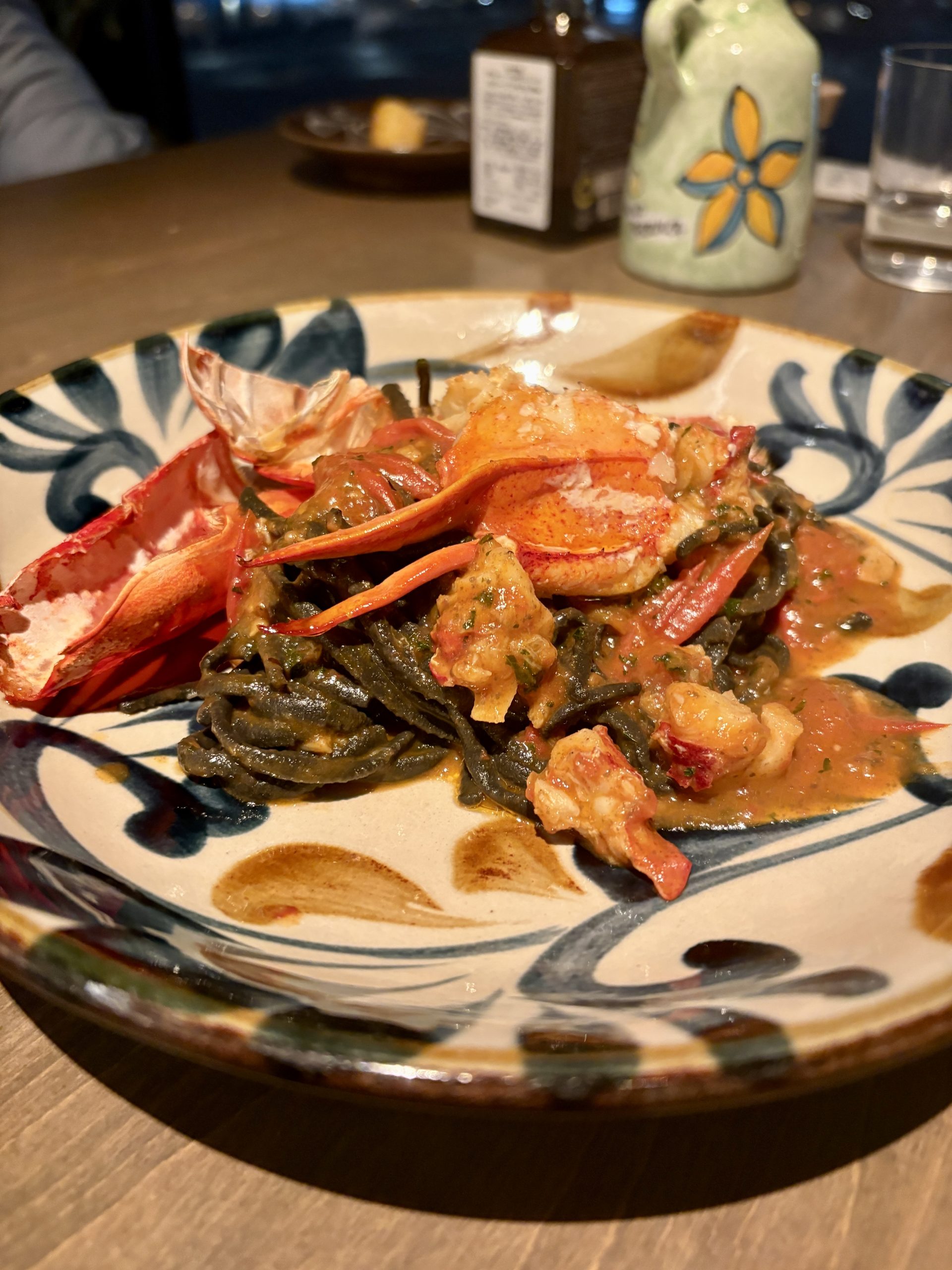 seafood pasta at Olivo