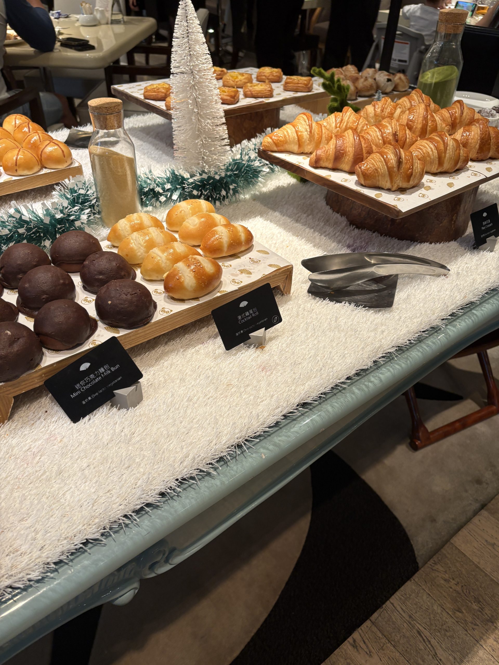 Pastry selections in breakfast buffet