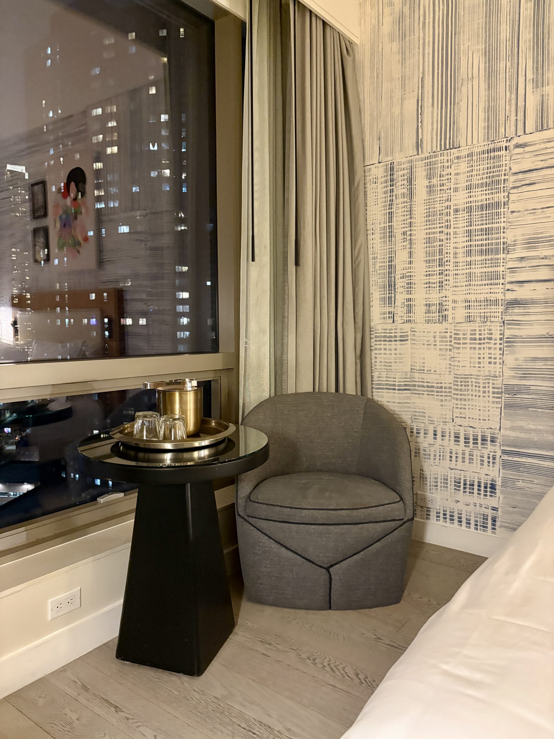 Lounging chair overlooking the city