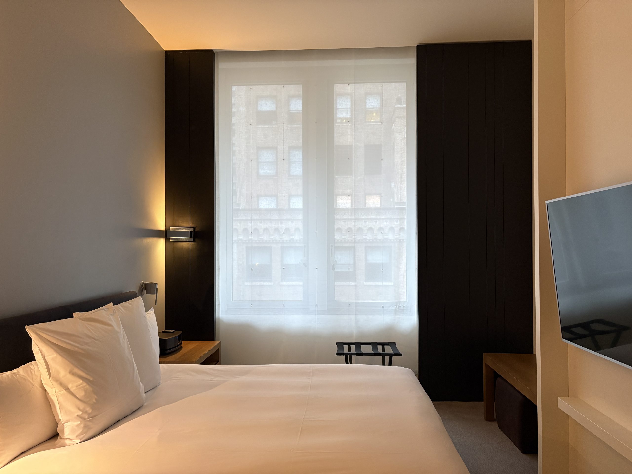Master bedroom in the Andaz Suite