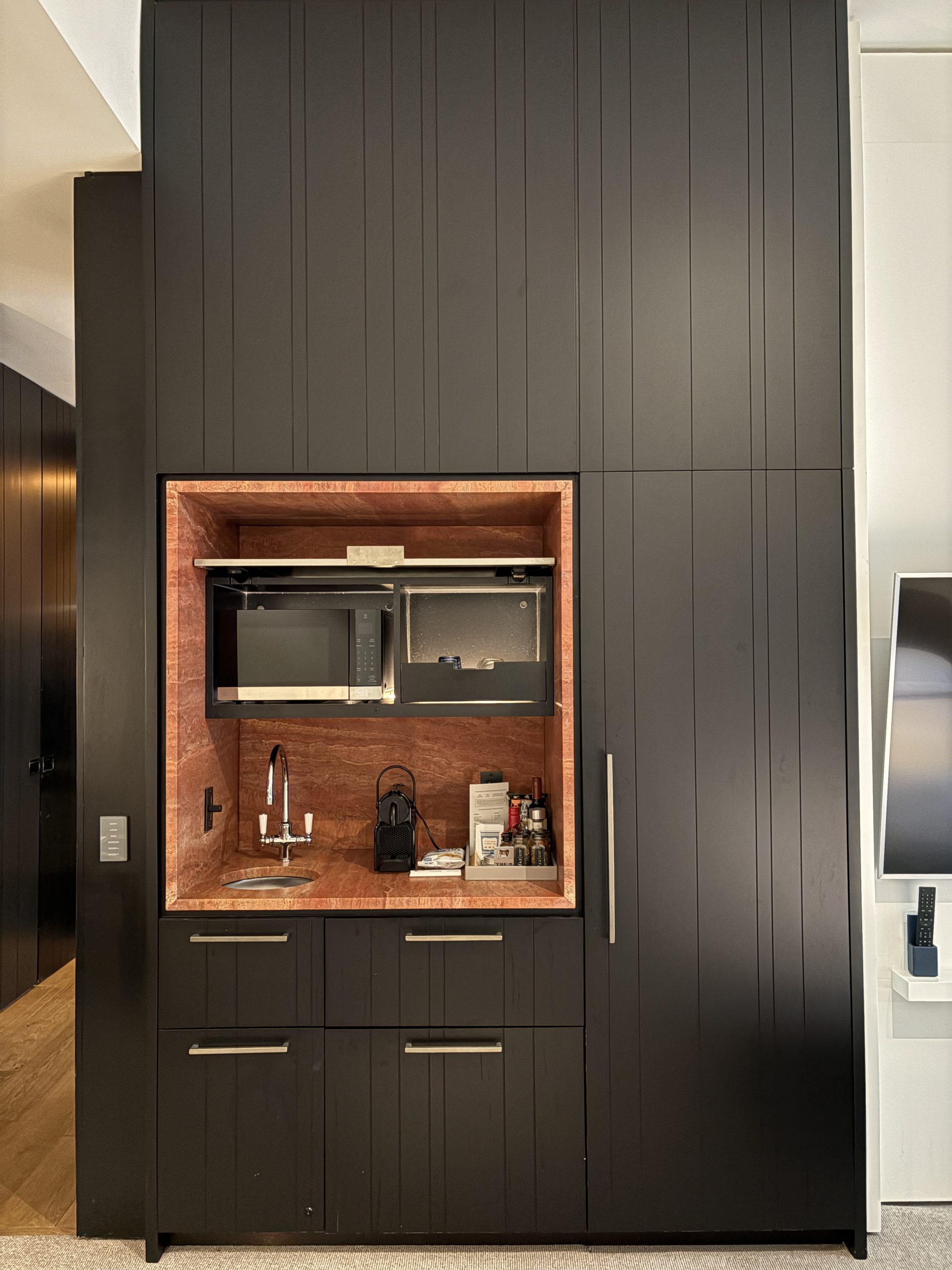 Functional kitchenette in the Andaz Suite