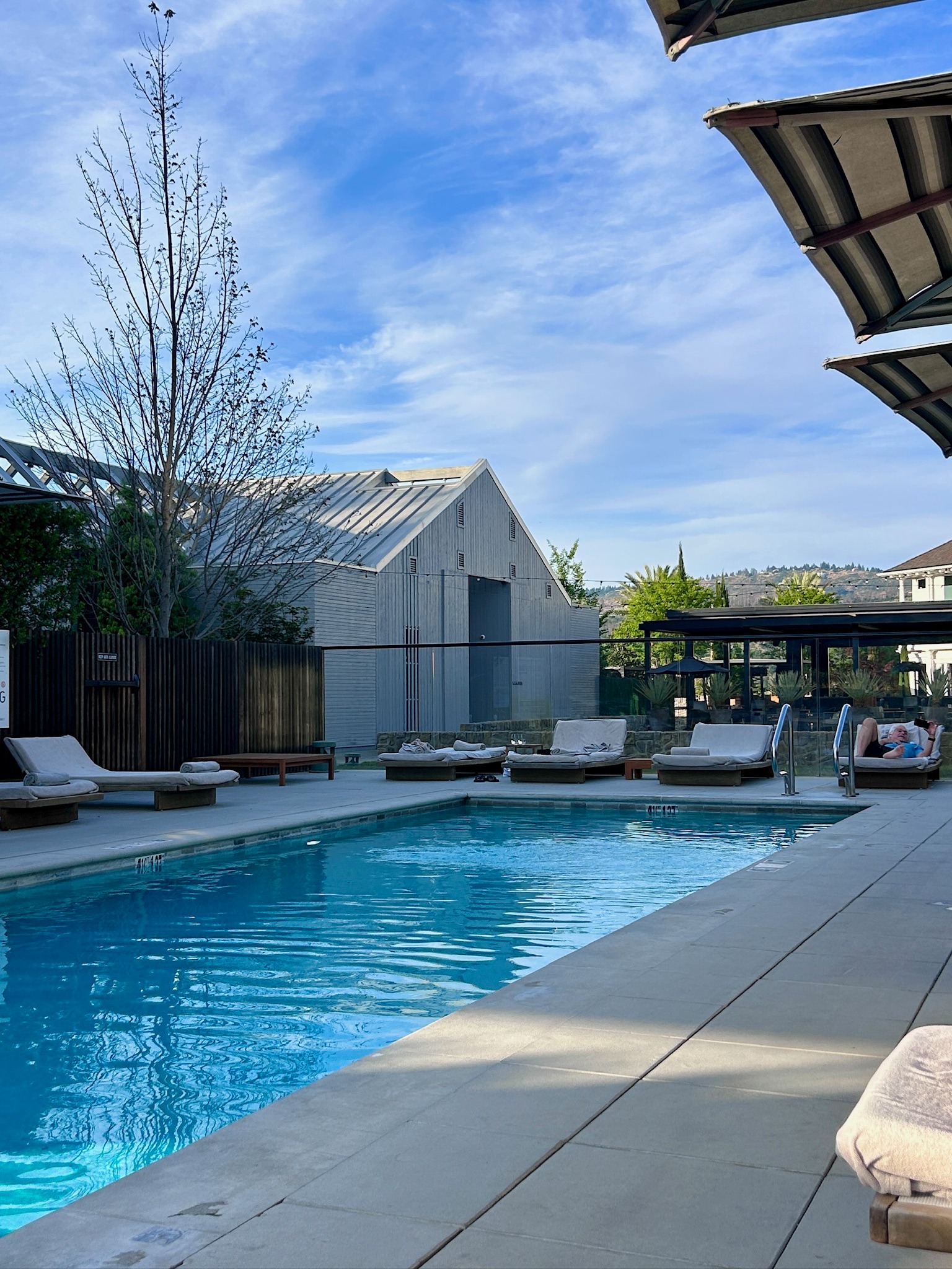 Incredible outdoor heated pool at Alila Napa Valley