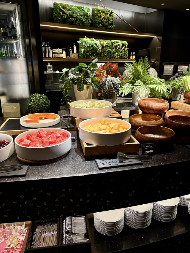 Fruit station at the breakfast buffet