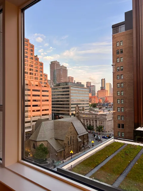 Park Hyatt Toronto Window View Church Of The Redeemer Yorkville