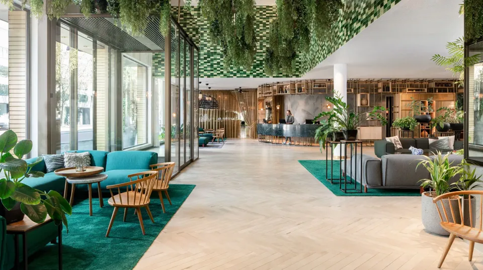 The lobby of Hyatt Regency Amsterdam