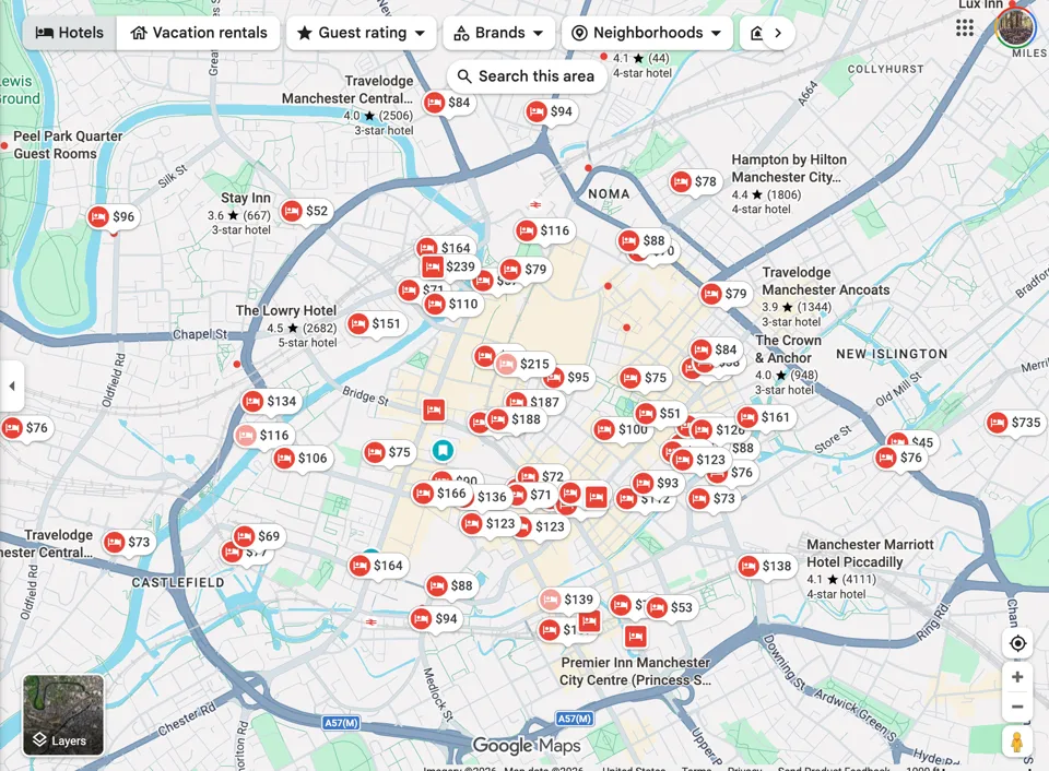 Hotels in Manchester