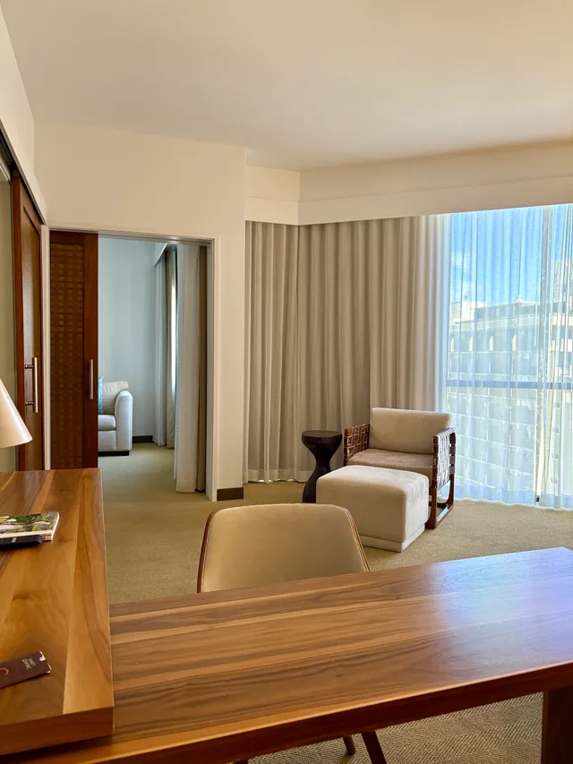 Hotel room - swivel desk