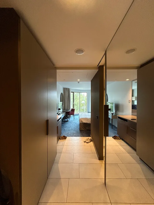hotel room entryway
