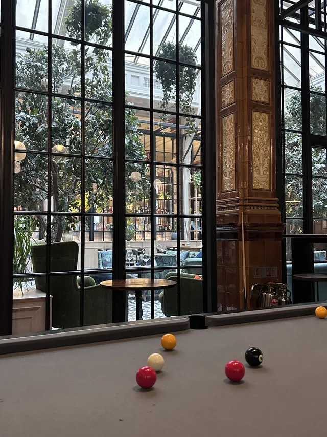 Pool Table next to the Winter Garden