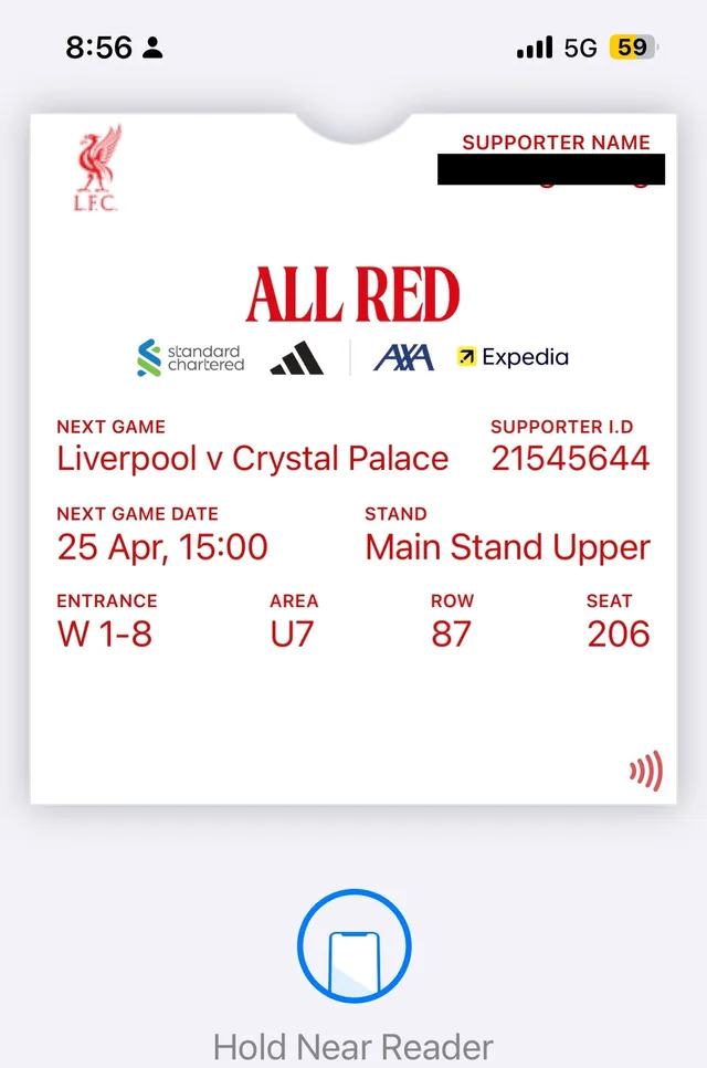 Liverpool Ticket