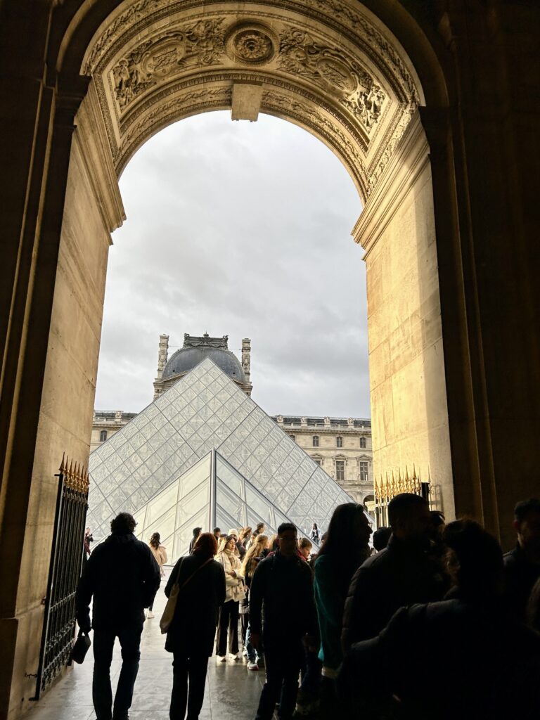 outside left view of the louvre