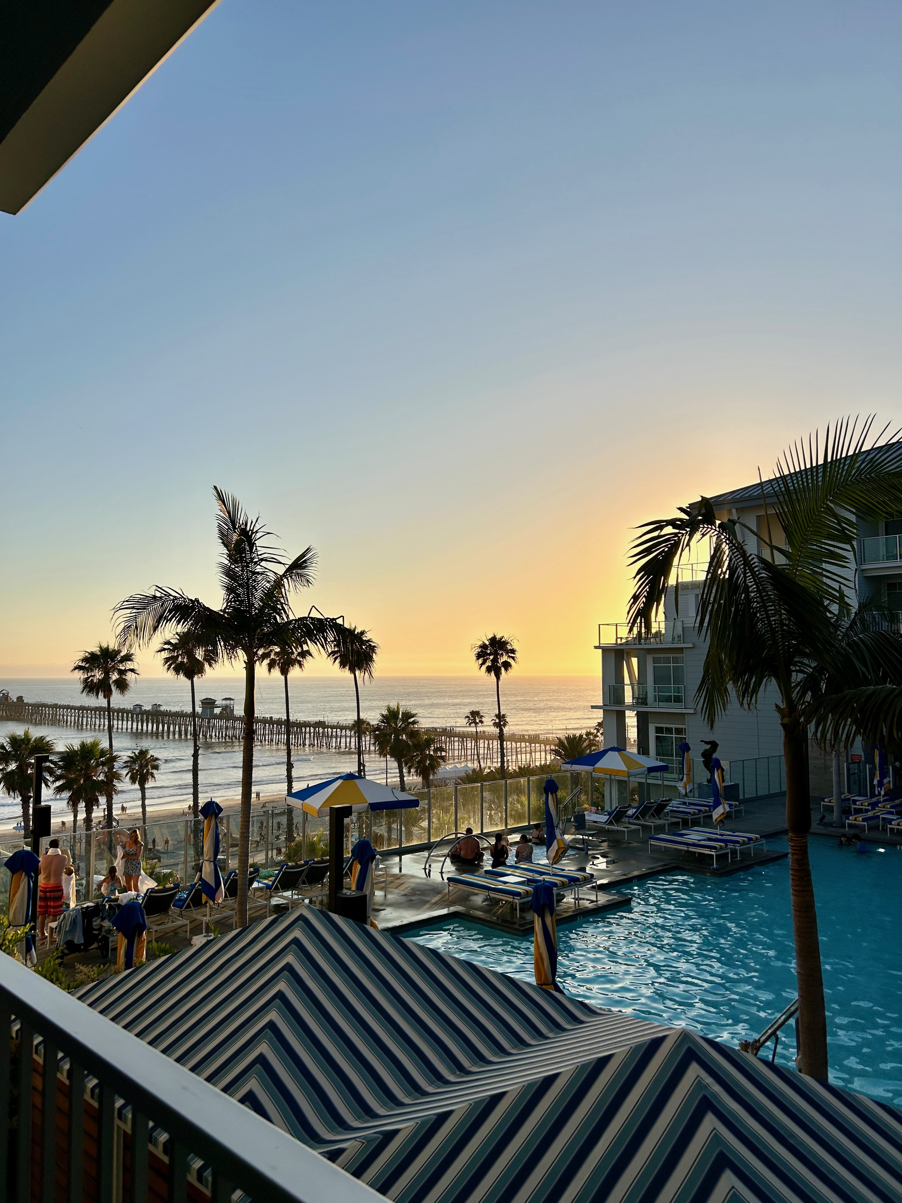 seabird balcony poolside view