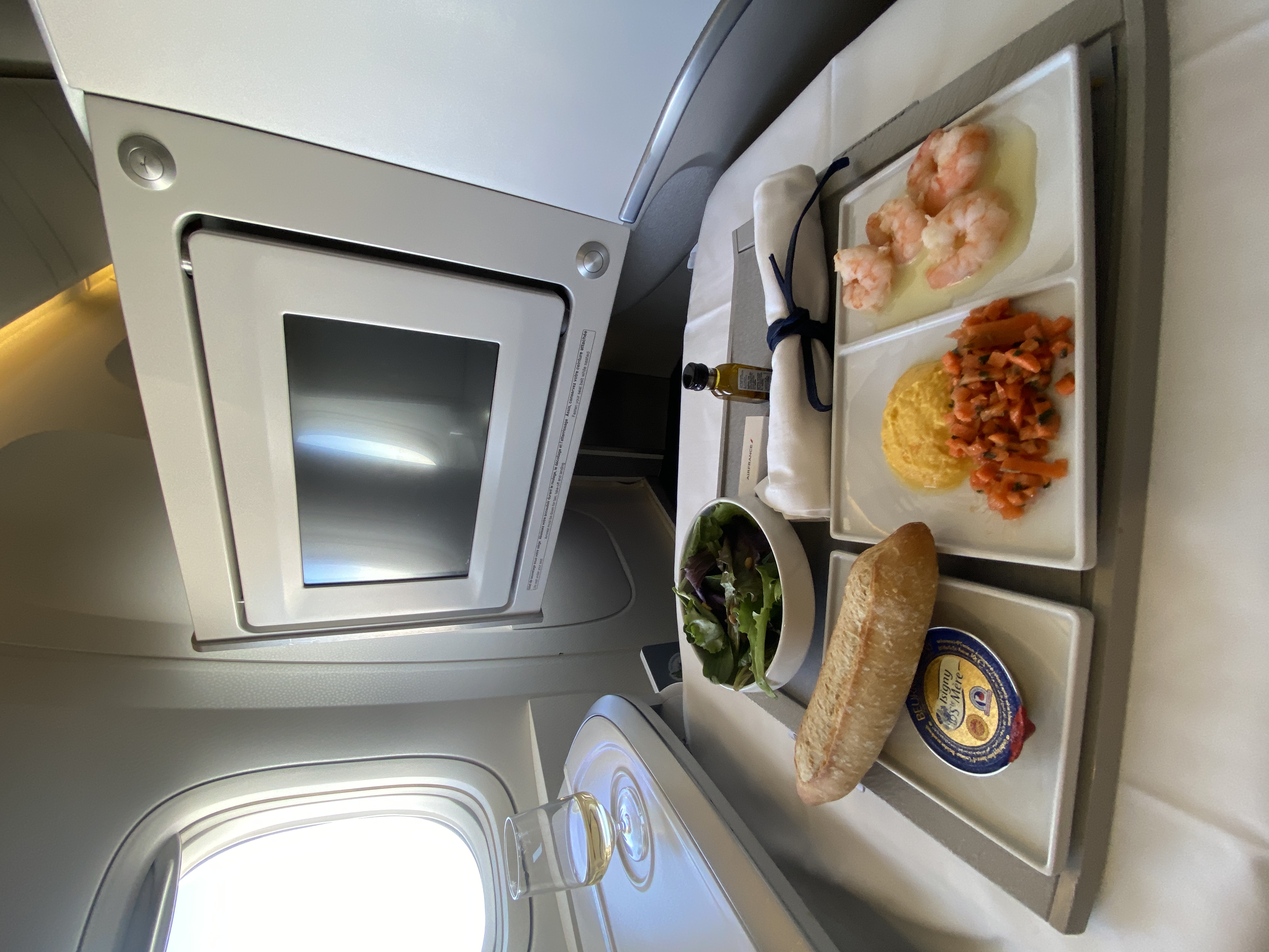 Airfrance business class appetizer